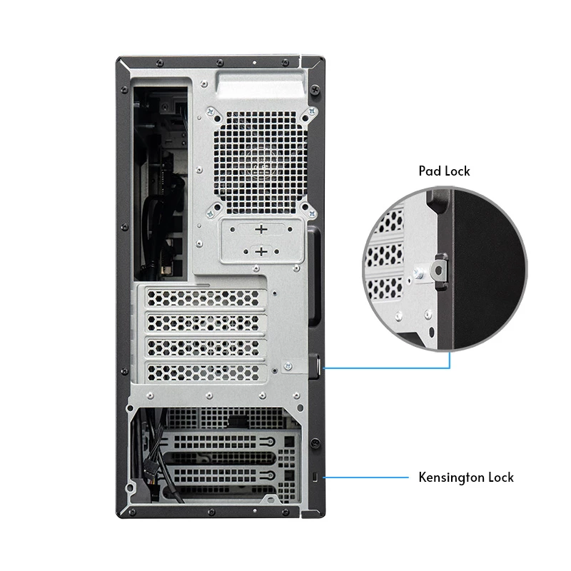 Chieftec BS-20B-OP caja de PC Mini Tower, microATX/Mini-ITX, sin fuente de alimentación, 2x 3,5″, 2x 2,5″, 1x 5,25″ bahía, GPU máx. 270 mm, USB-C, ventilador de 90 mm, negra