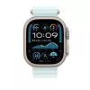 APPLE Extensión de correa Ocean 49mm Ice azul - acabado titanio natural