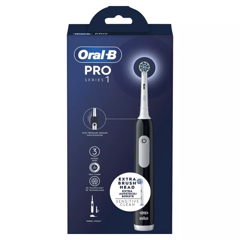 Oral-B Pro Series 1 Cepillo de dientes oscilante para adultos negro, blanco