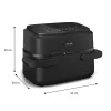 Philips 1000 series NA150/00 Freidora doble 7 l de pie 2450 W freidora de aire negro