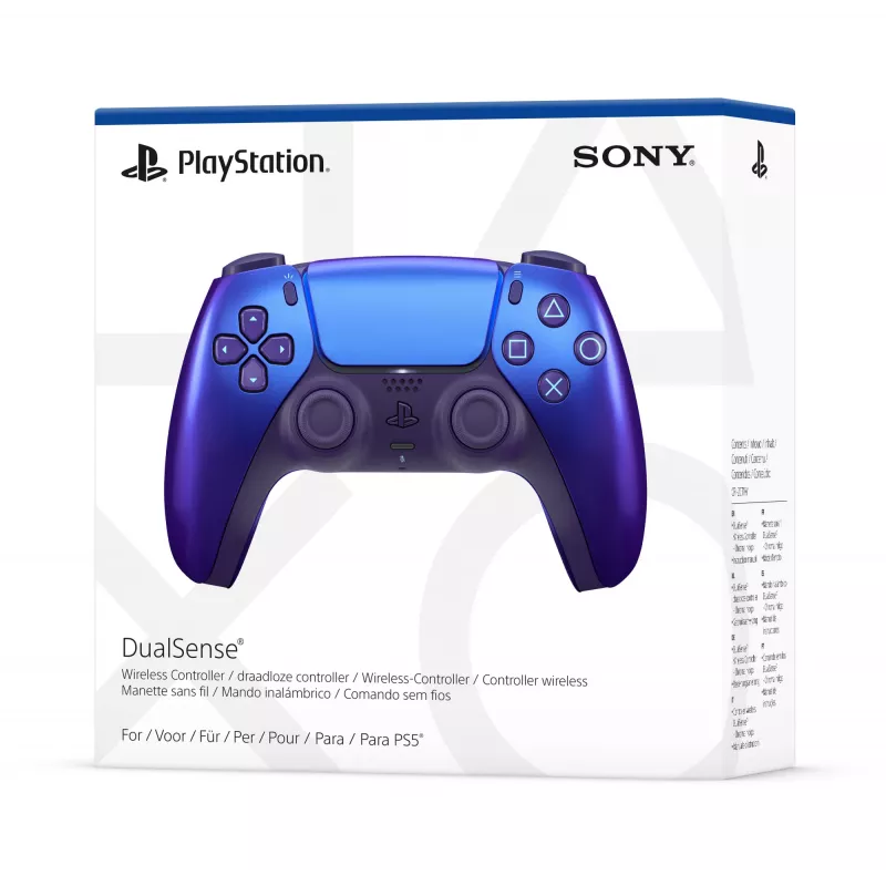 Mando Sony Indigo Bluetooth/USB para PlayStation 5 — inalámbrico y con cable, USB-C, altavoz, salida de auriculares
