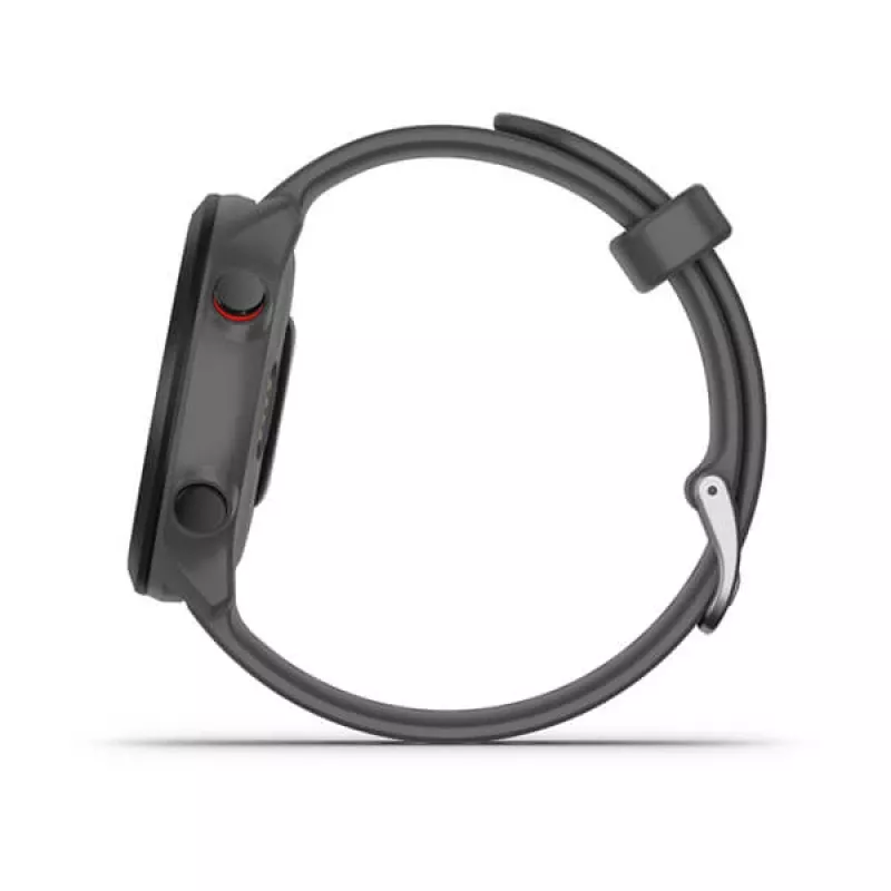Smartwatch GARMIN Forerunner 55, caja redonda de 42 mm, gris, correa de silicona, GPS/GLONASS/Galileo, resistencia al agua 5 ATM