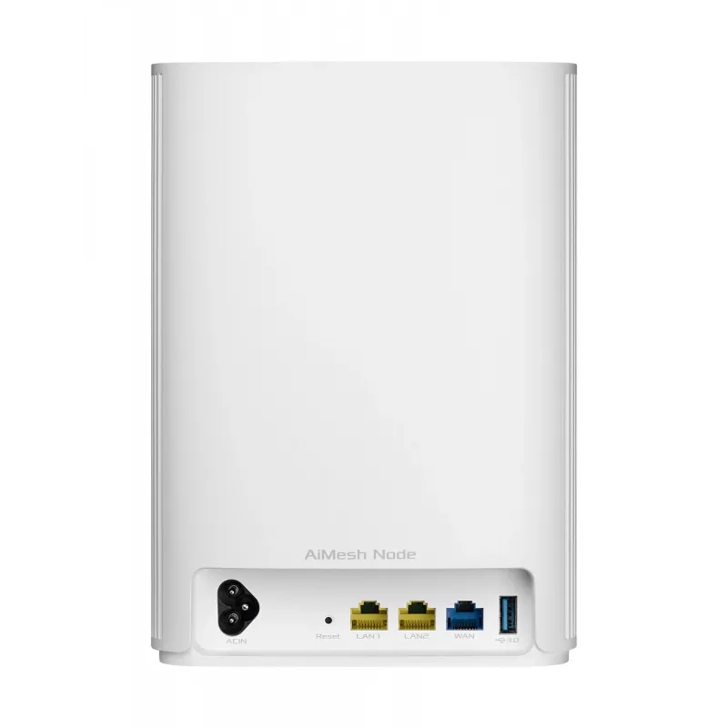 ASUS ZenWiFi AX Hybrid (XP4) (1-PK) Dual Band (2,4 GHz / 5 GHz) Wi-Fi 6 (802.11ax) blanco 2 internos