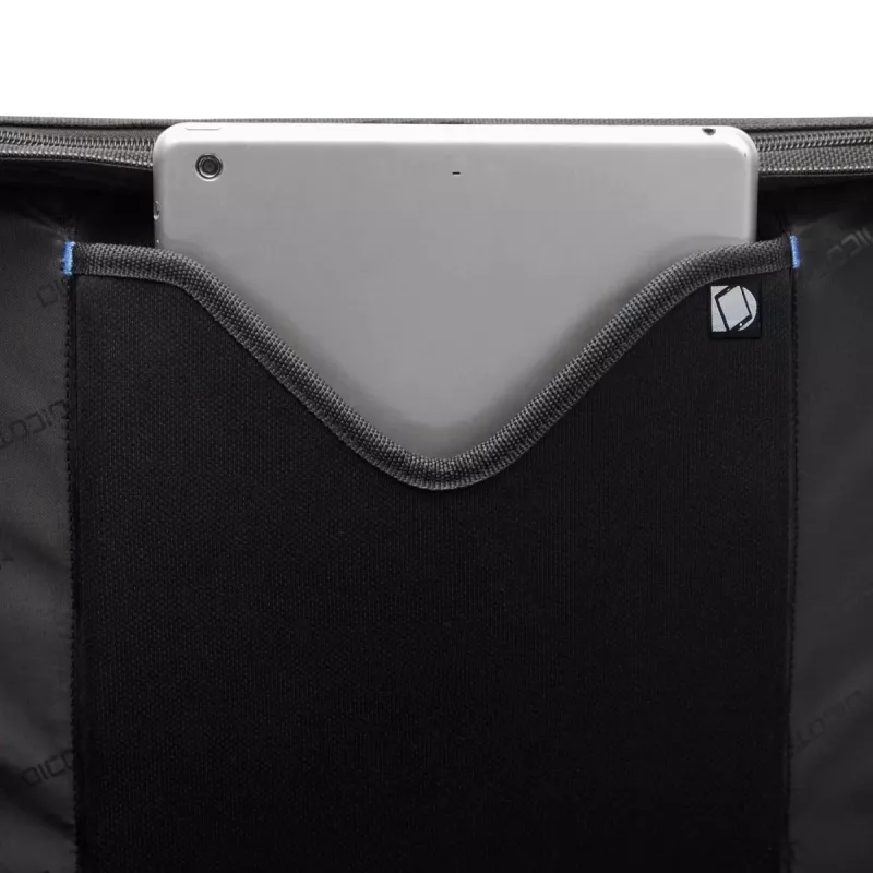 DICOTA Top Traveller Pro - Funda para portátil de 12-14,1 pulgadas - negra / poliéster RPET 1680d