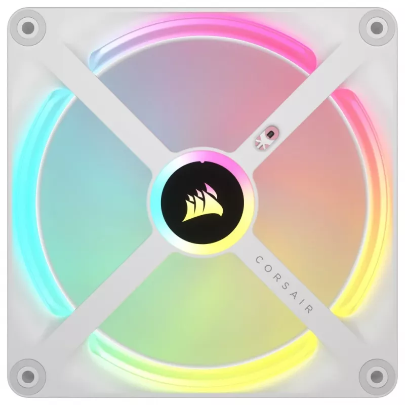 Kit de ampliación de ventilador CORSAIR Qx RGB Series Icue Link Qx140 RGB White 140 mm con RGB magnético