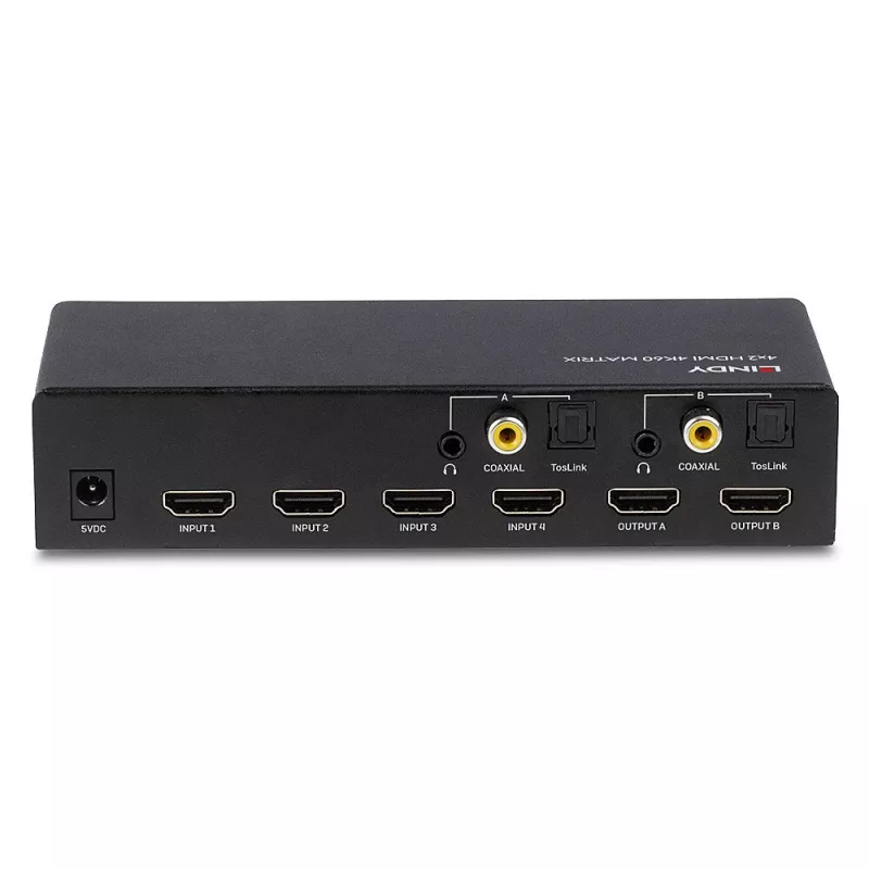 Matriz de conmutación AV Lindy 4x2 HDMI 4K60 Matrix