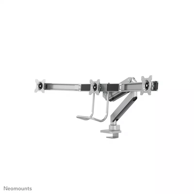 Brazo para monitor Neomounts NM-D775DX3SILVER 17-27 pulgadas - pistón de gas - Topfix - tope de 180°