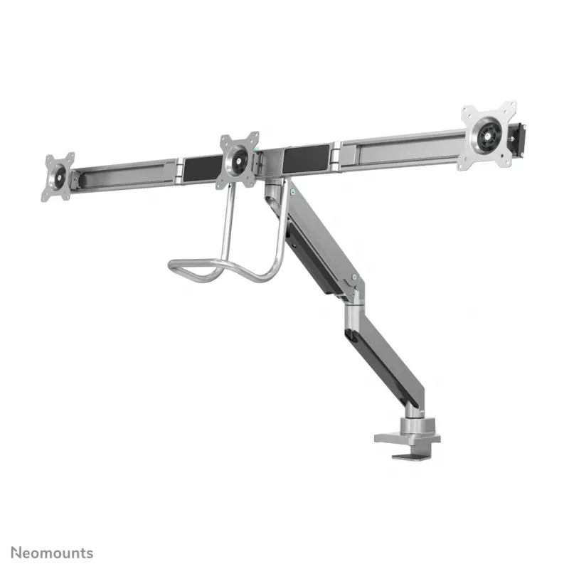 Brazo para monitor Neomounts NM-D775DX3SILVER 17-27 pulgadas - pistón de gas - Topfix - tope de 180°