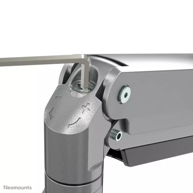 Brazo para monitor Neomounts NM-D775DX3SILVER 17-27 pulgadas - pistón de gas - Topfix - tope de 180°