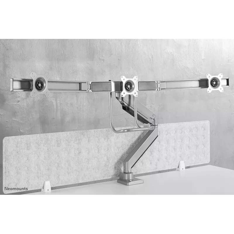Brazo para monitor Neomounts NM-D775DX3SILVER 17-27 pulgadas - pistón de gas - Topfix - tope de 180°