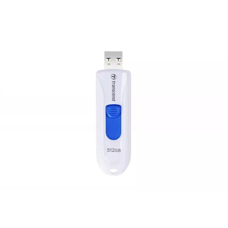 TRANSCEND JetFlash 790w - Memoria USB de 512 GB - USB 3.1 - blanca