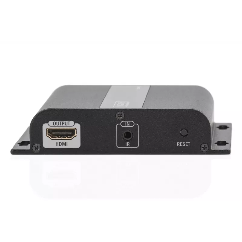 Extensor HDMI DIGITUS 4K over IP, unidad receptora por cable de red (CAT 5/5e/6/7), 4K2K/30Hz, negro