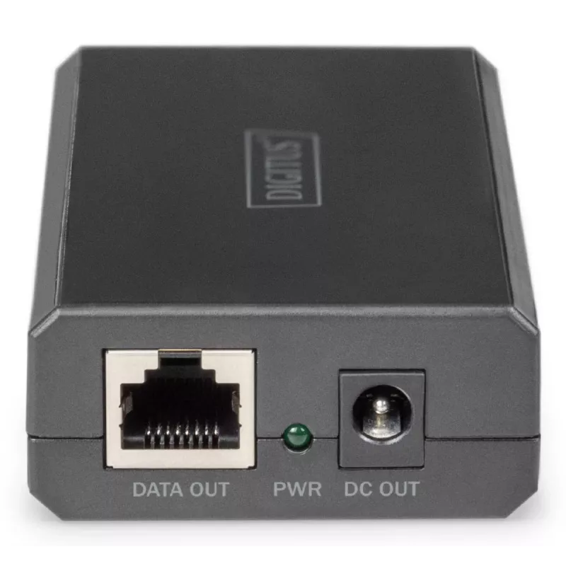DIGITUS DN-95211 splitter PoE Gigabit Ethernet, 802.3af/at/bt, 51 W, 10/100/1000 Mbps, negro