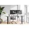 Neomounts FPMA-D1330DSILVER soporte de escritorio full-motion para 2 monitores, 10-27 pulgadas (25,4-69 cm), abrazadera/pasacables, máx. 18 kg, plateado