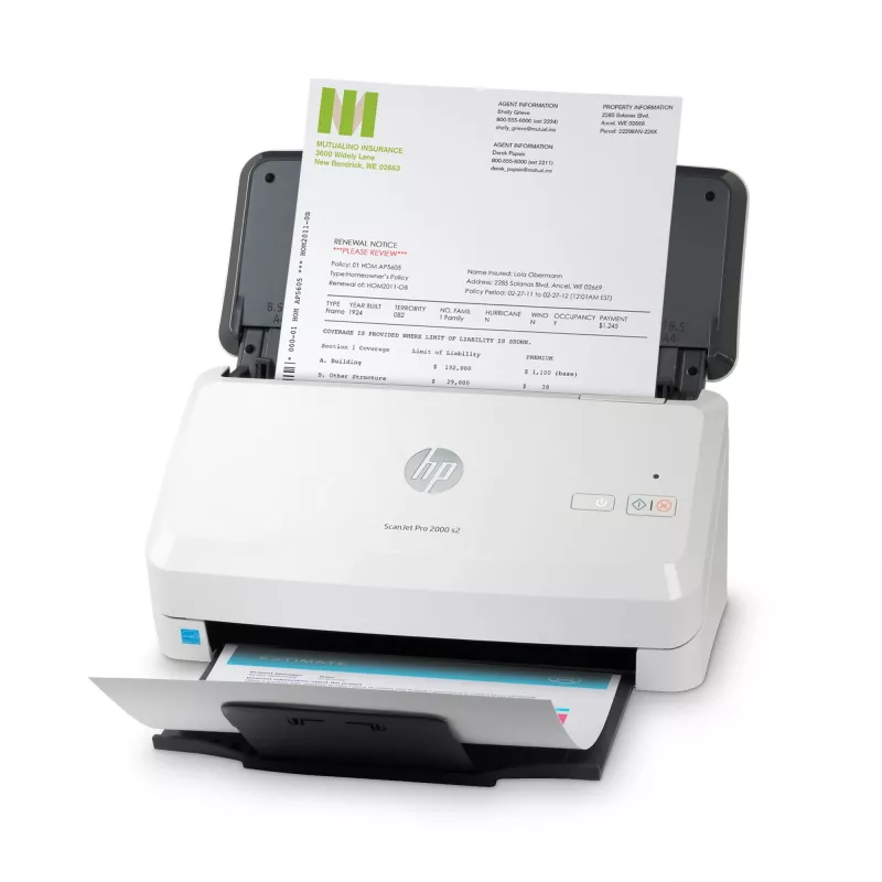 Escáner con alimentador HP Scanjet Pro 2000 s2