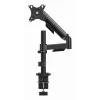 Brazo de montaje ajustable para monitor de escritorio GEMBIRD, 17-32 pulgadas negro