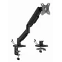 Gembird MA-DA1U-01 brazo de escritorio para monitor ajustable con puertos USB, 17-32 pulgadas (hasta 81,3 cm), máx. 9 kg, VESA 75x75/100x100, negro