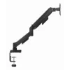 Gembird MA-DA1U-01 brazo de escritorio para monitor ajustable con puertos USB, 17-32 pulgadas (hasta 81,3 cm), máx. 9 kg, VESA 75x75/100x100, negro