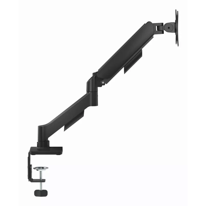Gembird MA-DA1U-01 brazo de escritorio para monitor ajustable con puertos USB, 17-32 pulgadas (hasta 81,3 cm), máx. 9 kg, VESA 75x75/100x100, negro