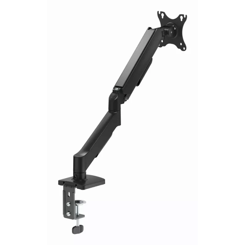 Gembird MA-DA1U-01 brazo de escritorio para monitor ajustable con puertos USB, 17-32 pulgadas (hasta 81,3 cm), máx. 9 kg, VESA 75x75/100x100, negro