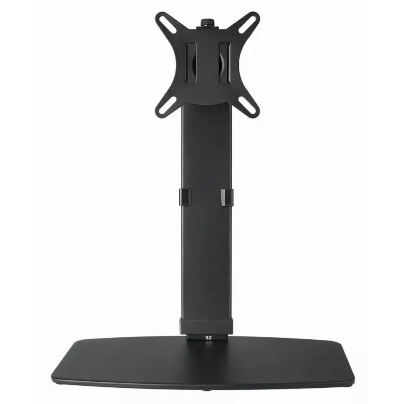 Gembird MS-D1ST-02 soporte de escritorio para monitor, regulable en altura y de movimiento completo, 17–32 pulgadas, 8 kg, negro