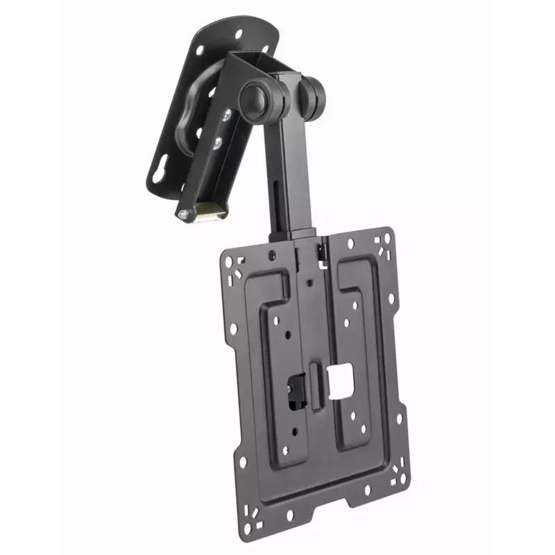 Soporte de techo para TV GEMBIRD CM-43ST-01, totalmente articulado, para televisores de 19–43 pulgadas, acero, inclinación 0–90°, giro ±45°, VESA 75×75–200×200, máx. 20 kg, negro
