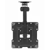 Soporte de techo para TV GEMBIRD CM-43ST-01, totalmente articulado, para televisores de 19–43 pulgadas, acero, inclinación 0–90°, giro ±45°, VESA 75×75–200×200, máx. 20 kg, negro