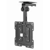 Soporte de techo para TV GEMBIRD CM-43ST-01, totalmente articulado, para televisores de 19–43 pulgadas, acero, inclinación 0–90°, giro ±45°, VESA 75×75–200×200, máx. 20 kg, negro