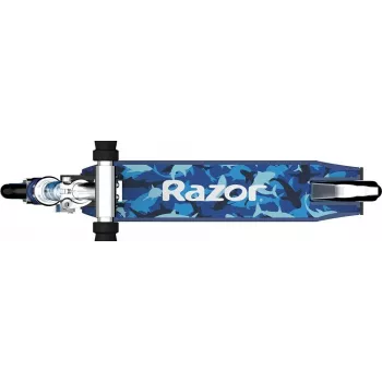 Patinete Razor Model A Shark Camo — patinete ligero plegable para niños/adolescentes, 2 ruedas, manillar ajustable, carga máx. 65 kg