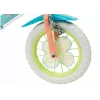 Bicicleta infantil Toimsa Bluey 12 pulgadas — rueda de 12 pulgadas, azul y lima, freno delantero y trasero, ruedines