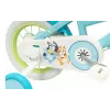 Bicicleta infantil Toimsa Bluey 12 pulgadas — rueda de 12 pulgadas, azul y lima, freno delantero y trasero, ruedines