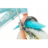 Bicicleta infantil Toimsa Bluey 12 pulgadas — rueda de 12 pulgadas, azul y lima, freno delantero y trasero, ruedines