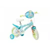 Bicicleta infantil Toimsa Bluey 12 pulgadas — rueda de 12 pulgadas, azul y lima, freno delantero y trasero, ruedines
