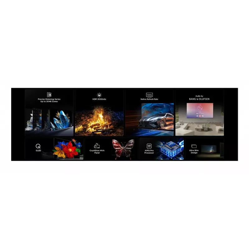 TCL 65C7K TV 165,1 cm (65 inch) 4K Ultra HD Smart TV Wi-Fi metalizado 2600 cd/m²