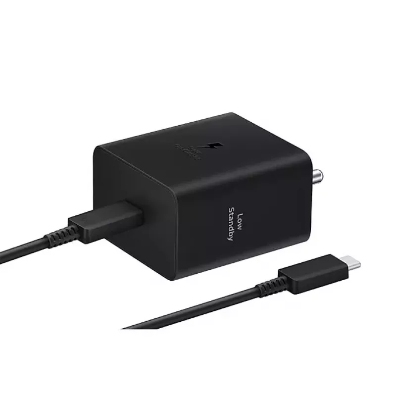 Cargador de pared Samsung EP-T4511 45W USB‑C PD 3.0, 100–240V, negro, para smartphone y tablet