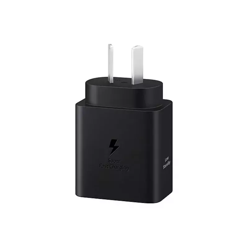 Cargador de pared Samsung EP-T4511 45W USB‑C PD 3.0, 100–240V, negro, para smartphone y tablet