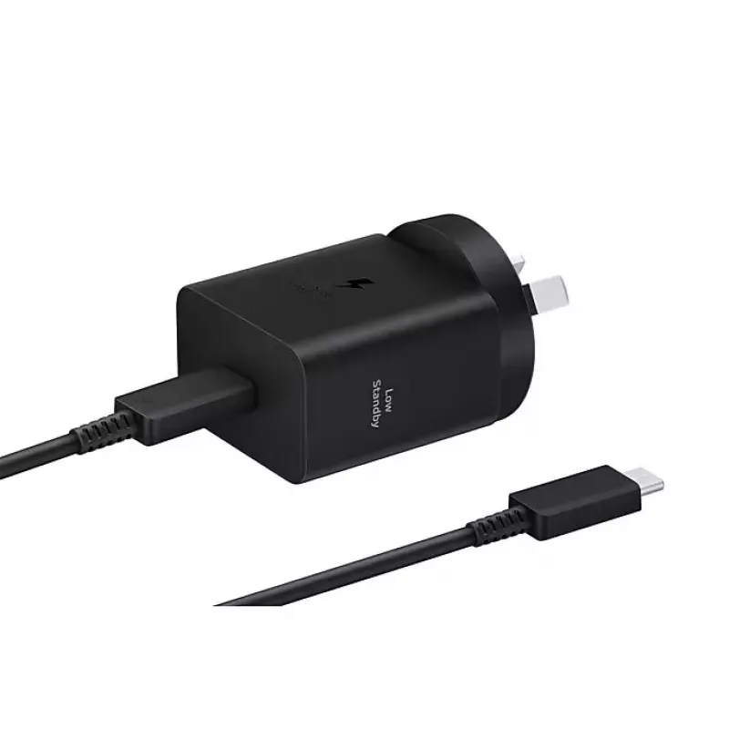 Cargador de pared Samsung EP-T4511 45W USB‑C PD 3.0, 100–240V, negro, para smartphone y tablet