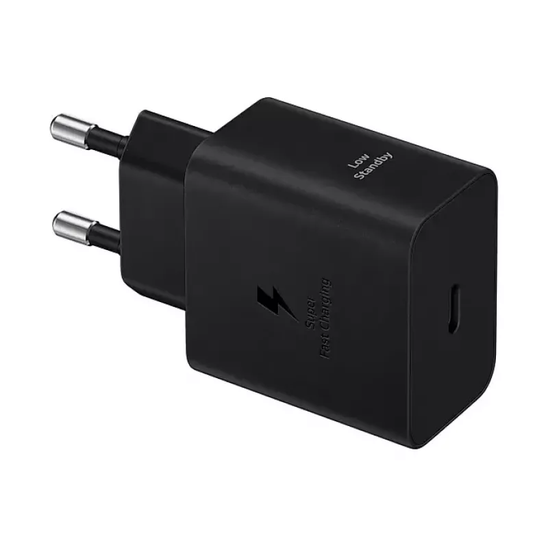 Cargador de pared Samsung EP-T4511 45W USB‑C PD 3.0, 100–240V, negro, para smartphone y tablet