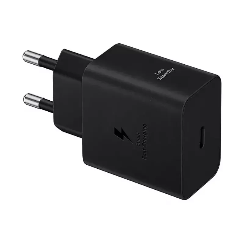 Cargador de pared Samsung EP-T4511 45W USB‑C PD 3.0, 100–240V, negro, para smartphone y tablet