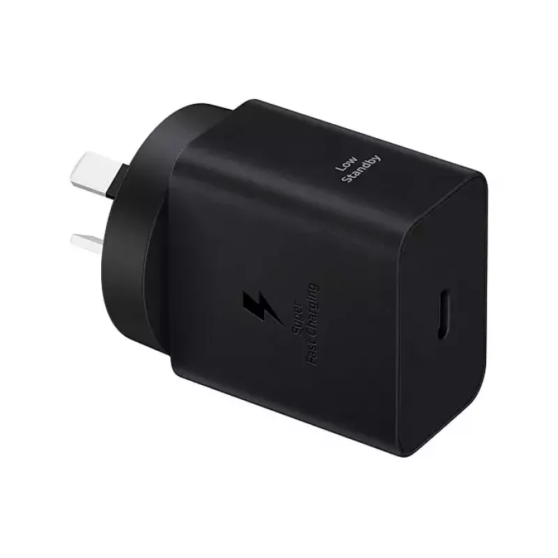 Cargador de pared Samsung EP-T4511 45W USB‑C PD 3.0, 100–240V, negro, para smartphone y tablet