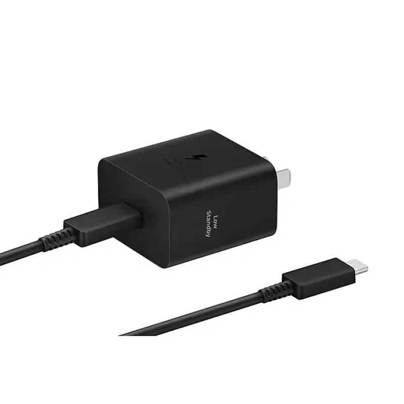Cargador de pared Samsung EP-T4511 45W USB‑C PD 3.0, 100–240V, negro, para smartphone y tablet