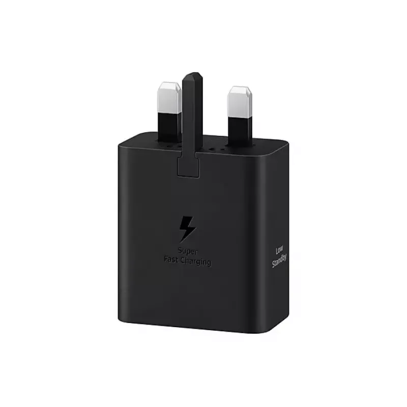 Cargador de pared Samsung EP-T4511 45W USB‑C PD 3.0, 100–240V, negro, para smartphone y tablet