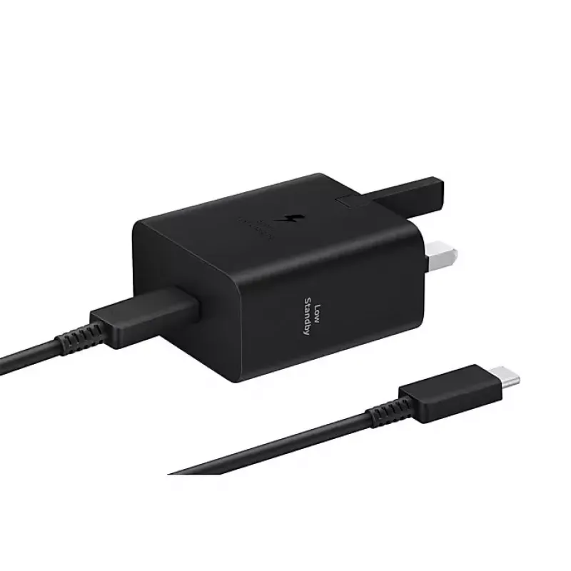 Cargador de pared Samsung EP-T4511 45W USB‑C PD 3.0, 100–240V, negro, para smartphone y tablet