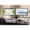 Soporte de monitor TECHLY ICA-LCD-382-D para 2 pantallas, pinza de mesa, hasta 27 inch, 20 kg, VESA 75x75–100x100, negro