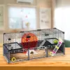 Jaula para roedores FERPLAST Multipla Hamster large 107,5×37,5×42 cm, metal, negra