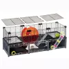 Jaula para roedores FERPLAST Multipla Hamster large 107,5×37,5×42 cm, metal, negra