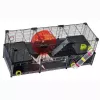 Jaula para roedores FERPLAST Multipla Hamster large 107,5×37,5×42 cm, metal, negra