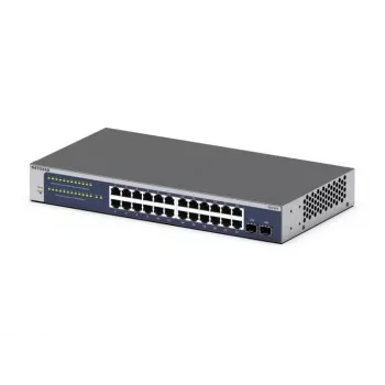NETGEAR GS724Tv6 Managed L2+/L3 Gigabit Ethernet (10/100/1000) 1U azul, gris