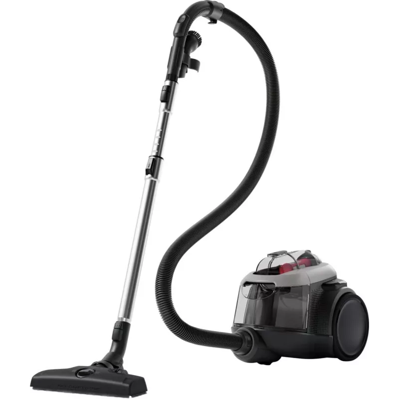 Aspirador Electrolux EL61A4UG, aspirador en seco sin bolsa, 700 W máx, 170 W de potencia de aspiración, cable de 9 m, radio de 12 m, gris