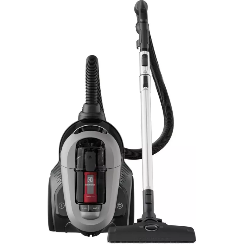 Aspirador Electrolux EL61A4UG, aspirador en seco sin bolsa, 700 W máx, 170 W de potencia de aspiración, cable de 9 m, radio de 12 m, gris